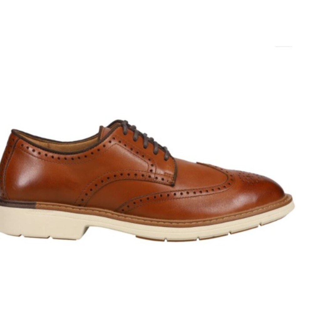 Cole Haan Go To Wing Oxford Wingtip Dress Shoes - British Tan Mens 12 Wide NEW - Picture 2 of 11